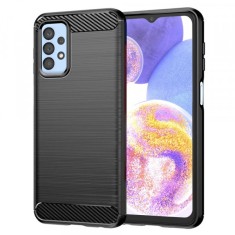 Husa pentru Samsung Galaxy A23 5G A236 / A23 A235, Techsuit, Carbon, Neagra