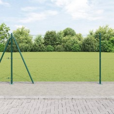 vidaXL Set Gard Set de 2 Verde Oțel 25 x 1.2 m Durabil Set Gard