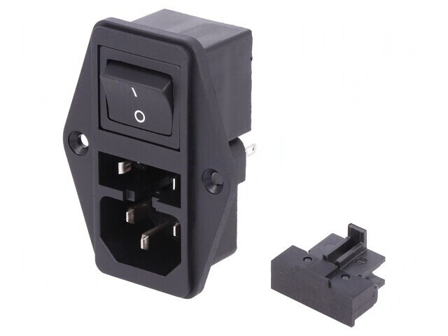 Conector Alimentare AC Tată 10A 250VAC IEC 60320