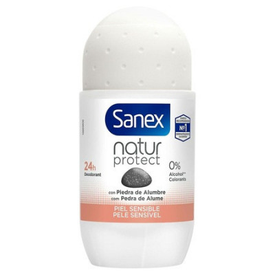 Deodorant roll-on 50 ml Sanex Natur protect alum stone sensitive skin foto