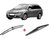 Cumpara ieftin Set 3 stergatoare OPEL ASTRA H Estate (A04) 2004 - 2014, pentru parbriz si luneta, Valeo Silencio