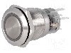 Intrerupator anti-vandalism, ON-ON, &Oslash;19mm, ONPOW - LAS1-AGQ-11ZE/B/24V