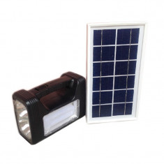 Kit solar cu lanterna si panou solar Eagle Head, 3 becuri incluse foto