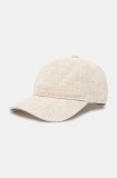 Dr&ocirc;le de Monsieur sapca La Casquette Drule Lin culoarea bej, neted, G-CP168-LI008-LBG