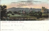 CP715N Salutări din Curtea de Argeș, Editura Librăriei Gheorghe Mitu, carte poștală circulată Curtea de Argeș &ndash; Ploiești, 1907, Circulata, Printata