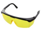 Ochelari de protectie UV Lahti Pro, lentila galbena, clasa F, standard EN 166, reglabile