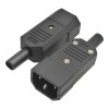 Mufa Alimentare PC Tata pe Fir, 250V, 10A, Conector 3 Pini, ABS