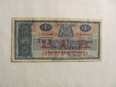 Pound 01 Iulie 1963 THE BRITISH LINEN BANK of SCOTLAND / Scotia / Marea Britanie foto