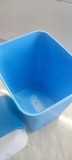 Cos de gunoi, Althea, Heidrun, capacitate 6L, albastru cu alb, Oem