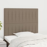 VidaXL Tăblii de pat, 2 buc, gri taupe, 80x5x78/88 cm, textil 3116548
