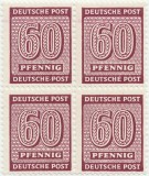 1945, 60 Pfennig - Numeral - Ocupația sovietică &icirc;n Saxonia de Vest - Germania