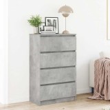 VidaXL Dulap, gri beton, 60x35x98,5 cm, lemn prelucrat