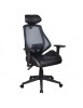 Scaun birou SL Q406, Ergonomic, Brate ajustabile, Inaltime ajustabila, Mecanism balansare, Mecanism Multiblock, 100 Kg, Negru