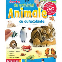 ANIMALE. Carte de activităţi cu autocolante - Paperback brosat - *** - Litera mică