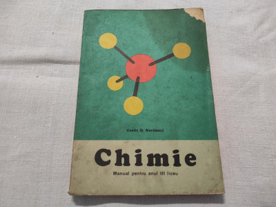 Manual de chimie pentru anul III de liceu profesional - 1974 foto