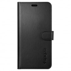 Husa Originala Spigen Wallet Tip Carte Samsung A8 2018 Negru foto