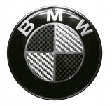 Emblemă cu logo BMW pentru capotă CARBON 82MM 51148132375