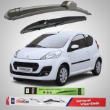 Cumpara ieftin Ștergătoare Peugeot 107 3 uși Facelift II (2012&ndash;2014) Flat | Set Complet &ndash; TeamCar&reg;
