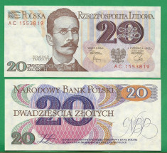 = POLAND - 20 ZLOTYCH - 1982 - UNC = foto