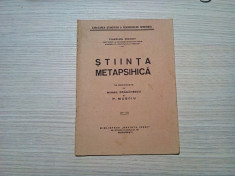 STIINTA METAPSIHICA - Charles Richet - M. Draganescu, P. Musoiu (trad.) -1926 foto