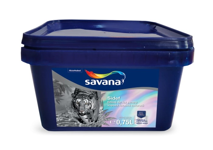 Sidef finisaj de lux pentru vopsea lavabila colorata Savana 0.75L