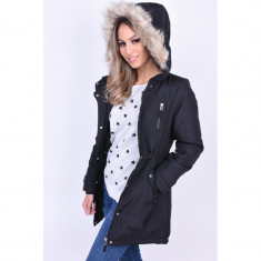 Geaca Parka Iarna Vero Moda Track Expedition Petite 3/4 Negru foto