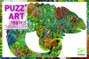 Puzzle Cameleon - 150 de piese cu animale si plante, Djeco