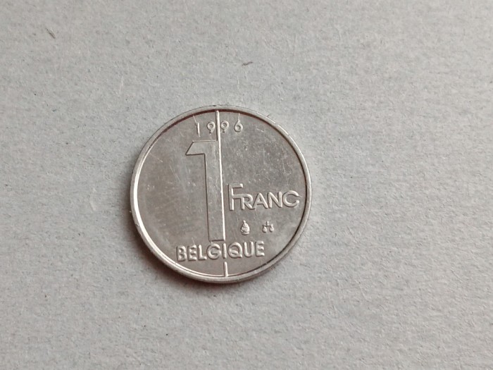 C50 - Moneda foarte veche - Belgia - 1 franc - 1996
