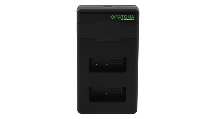 &Icirc;ncărcător PD Premium Twin Performance PATONA pentru Canon LP-E17 EOS 750D 760D 8000D Kiss X8i Rebel Rebel T6i incl. cablu USB-C