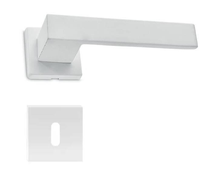 M&acirc;ner pentru uși de interior - M1010 - alb cu rozetă cheie