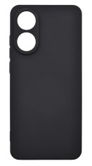 Husa de protectie din silicon pentru OPPO A78 4G, SoftTouch, interior microfibra, Negru