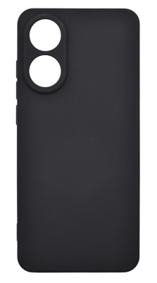 Husa de protectie din silicon pentru OPPO A78 4G, SoftTouch, interior microfibra, Negru foto