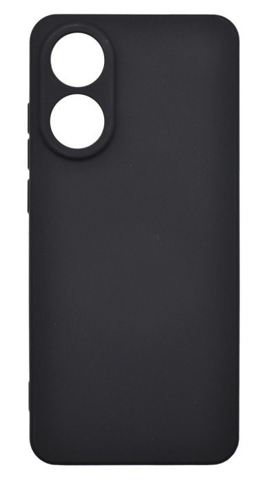 Husa de protectie din silicon pentru OPPO A78 4G, SoftTouch, interior microfibra, Negru
