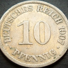 Moneda istorica 10 PFENNIG - GERMANIA, anul 1907 A *cod 4830 - Berlin