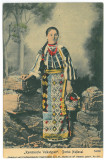 4792 - ETHNIC woman, Port Popular, Romania - old postcard - used - 1918
