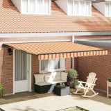 vidaXL Cortina Retractabilă Galben și portocalie 400x300 cm țesătură 3330542