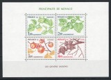 Monaco 1981 Mi 1502/05 bl 18 - Flori