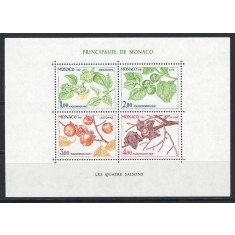 Monaco 1981 Mi 1502/05 bl 18 - Flori