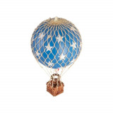 Cumpara ieftin Decoratiune Balon cu aer cald, Authentic Models, Floating The Skies, Blue Stars, 8.5x8.5x13 cm