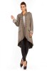K425-8 Jacheta midi asimetrica cu buzunare, M, S/M