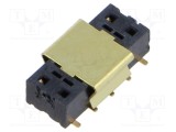 Conector şiruri pini mamă 10 pini 2,54mm aurit SMT SAMTEC