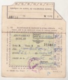 Bnk div CFR - Abonament scolar - 1962