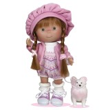 Papusa Nines D'Onil, Colectia Little Pippa, Pippa Pet Braids, cu miros de