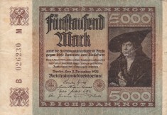 GERMANIA 5.000 marci 1922 VF!!! foto
