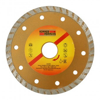 Disc diamantat pentru gresie Konner D71005 Disc 115 mm, Turbo foto