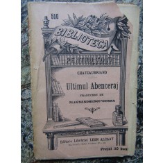 ULTIMUL ABENCERAJ-CHATEAUBRIAND