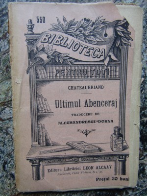 ULTIMUL ABENCERAJ-CHATEAUBRIAND foto