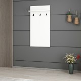 Cuier de perete Fars&oslash; 118x60x16cm pal plastic alb [en.casa] HausGarden Leisure, [en.casa]
