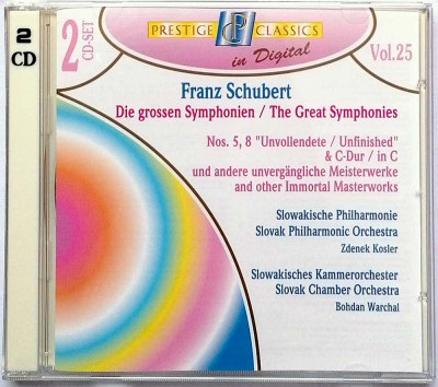 2CD compilație - Prestige Classics in Digital: Volumul 25 (Schubert) foto