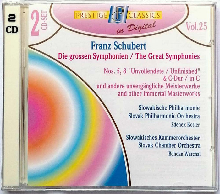 2CD compilație - Prestige Classics in Digital: Volumul 25 (Schubert)